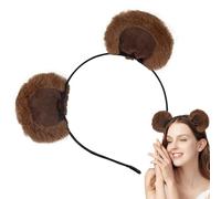 Cute Bear Ears Headband - Plush Adjustable Hairband,Cosplay & Parties | Funny Playful Design, Perfect, Birthdays, Themed Events, Photoshoots | Ideal For Kids, Women, Girls & Daily Fun