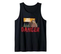 Cute Bear Gifts - Danger I Am A Hugger - Bears Hug Gift Canotta
