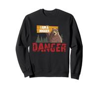 Cute Bear Gifts - Danger I Am A Hugger - Bears Hug Gift Felpa