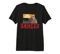 Cute Bear Gifts - Danger I Am A Hugger - Bears Hug Gift Maglietta Premium
