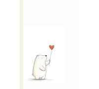 Cute bear with LOVE: Work Notebook, Funny Office Gift for Women, Coworker, Boss, Secret Santa Gag Gift (Blank Lined Journal)