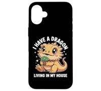 Cute Bearded Dragon Living in my House Design Custodia per iPhone 16 Plus