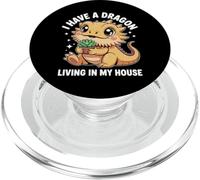 Cute Bearded Dragon Living in my House Design PopSockets PopGrip per MagSafe