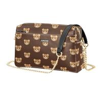 Cute Bears Faces Crossbody Piccola Borsa Per Le Donne Borse In Pelle Vegana Borsa A Tracolla Impermeabile Spalla Borse A Mano