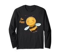 Cute Bee Happy per ragazza o donna Maglia a Manica