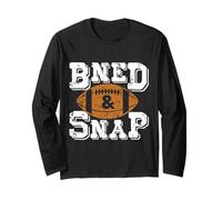 Cute Bend And Snap Football | Funny Game Day Touchdown Maglia a Manica