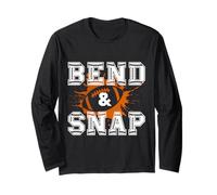 Cute Bend And Snap Football | Funny Game Day Touchdown Maglia a Manica