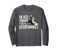 Cute Best Therapy Bernedoodle Dog Lover Maglia a Manica