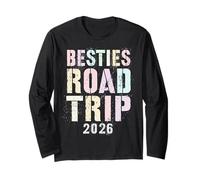 Cute Besties Road Trip 2026 Vacanze Crociera Vacay Beach Maglia a Manica