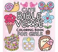 Cute Bible Verse Coloring Book For Girls: 50 Bold & Easy Designs | Christian Scripture Quotes