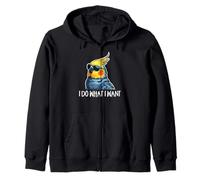 Cute Bird Mens Womens Kids I Do What I Want Cockatiel Lover Felpa con Cappuccio