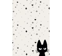 Cute Black Cat Notebook: 120 Pages Lined Journal with Adorable Cat Border Frames: Cute Cat Composition Book for Girls, Teens, and Kids | Perfect for ... and Journaling | 6x9 Inches, Matte Cover