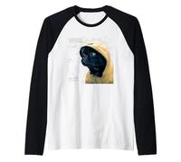 Cute Black Pug Motif for Pug Lovers for Rainy Days & Pug Mom Maglia con Maniche Raglan