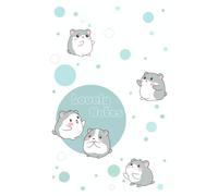 Cute Blue Hamster Aesthetic Notebook: Lovely Notes Lined Journal, 6 x 9 Inches with 120 Pages, Daily Diary for Hamster Lovers
