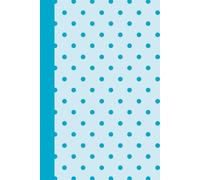 Cute Blue Polka Dot Composition Notebook: 6 x 9 Inches, 120 Pages, College Ruled Lined Journal, Preppy Dot Pattern Notebook for Students and Teachers, Blue Stationary