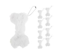 Cute Bone Plush Pendant Keychain for Girls Everyday Carry Soft Material 10CM Backpack Bag Accessory 5Pcs