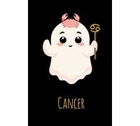 Cute Boo Cancer Zodiac Notebook - 6x9 Lined Journal with Ghost Crab Astrology Design & Constellation, 150 Pages, Astrology Gift for Teens & Adults, Personalized Present for Study and Work