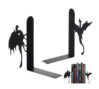 Cute Book Ends, Gothic Metal Bookends, Decorative -Themed Bookends For Shelves, Gothic Window Decorative Book Ends For Bedroom Living Room Desk Home Office Library Table Kitchen Holiday Desktop