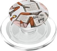 Cute Book Pattern For Women And Reading Teacher With Books PopSockets PopGrip per MagSafe