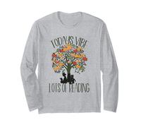 Cute Book Tree Design for Librarian Bookworm & Reading Lover Maglia a Manica