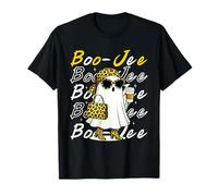 Cute Boujee Ghost Leopard Funny Halloween Boo-JEE Costume Maglietta