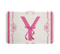 Cute Bowknot Pink Bows Initial Letter Y Dreamy Princess Bow Tappeto Resistente Tappeto Per Porta D Ingresso Zerbino Ingresso Per Ufficio Zona Scale 40x60Cm