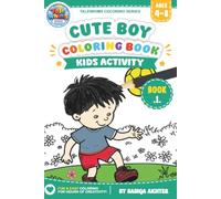 Cute Boy Coloring Book