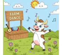 Cute Bull Farm Dance Coloring Book: Bold And Simple 50+ Cow / Bull Animal Illustrations | Bull Variations - As Pirate, On Cycling, Drink Water From Lake, Eating Grass & More!