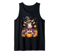 Cute Bull Witch Spooky Pet Halloween Matching Family Farm Canotta
