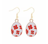 Cute Bunny Dangling Orecchini Happy Easter Egg Carota Orecchino Orecchini di Pasqua Cute Orecchini Completo Collana Orecchini Bracciale (U, One Size)