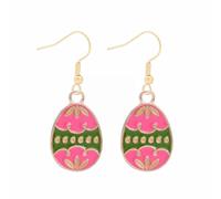 Cute Bunny Dangling Orecchini Happy Easter Egg Carota Orecchino Orecchini di Pasqua Cute Orecchini Completo Collana Orecchini Bracciale (O, One Size)