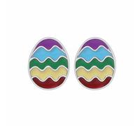 Cute Bunny Dangling Orecchini Happy Easter Egg Carota Orecchino Orecchini di Pasqua Cute Orecchini Completo Collana Orecchini Bracciale (H, One Size)