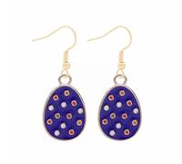 Cute Bunny Dangling Orecchini Happy Easter Egg Carota Orecchino Orecchini di Pasqua Cute Orecchini Completo Collana Orecchini Bracciale (T, One Size)