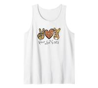 Cute Bunny for Women with Sunflower Mom Peace Love Easter Canotta