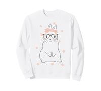Cute Bunny Glasses Flower Tiara Headband Happy Easter Day Felpa