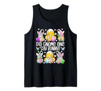 Cute Bunny GNOME Pun for Chicken Mom Funny Easter Chicken Canotta