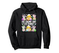 Cute Bunny GNOME Pun for Chicken Mom Funny Easter Chicken Felpa con Cappuccio