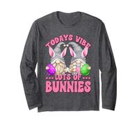Cute Bunny Gnomes Couple for GNOME Lover And Easter Day Maglia a Manica
