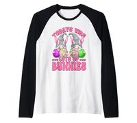Cute Bunny Gnomes Couple for GNOME Lover And Easter Day Maglia con Maniche Raglan