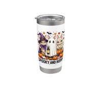 Cute Bunny Halloween Witch Ghost Mummy Pumpkin Rabbit Lovers Bicchiere termico in acciaio inox doppia parete