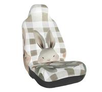 Cute Bunny Leaves Car Seat Cover Easter Rabbit Elastico Auto Seat Protector Universale Fit Veicolo Berlina SUV Camion