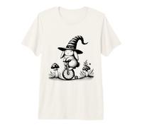 Cute Bunny Rabbit Wearing a Wizard Hat Castlecore Maglietta Premium