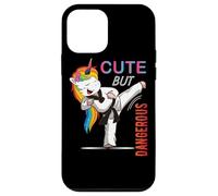 Cute But Dangerous Karate Taekwondo Girl Funny Martial Art Custodia per iPhone 12 mini
