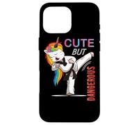Cute But Dangerous Karate Taekwondo Girl Funny Martial Art Custodia per iPhone 16 Pro Max