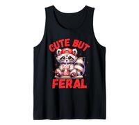 Cute But Feral Funny Raccoon Sunglasses Boys Kids Canotta
