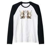 Cute Butterfly Gnomes With Garden Scooper For Gardening Mom Maglia con Maniche Raglan