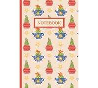 CUTE CACTUS COMPOSITION NOTEBOOK: cute creamy seamless pattern cover, 6”X9”,College Ruled, 120 Pages.