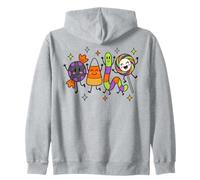 Cute Candy Crew Halloween Candy Corn Gummy Worm Lollipop Felpa con Cappuccio