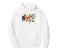 Cute Candy Crew Halloween Candy Corn Gummy Worm Lollipop Felpa con Cappuccio