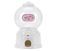 Cute Candy Storage Machine Twisting Candy Machine Plastic Mini Money Bank Box Money Jar with Coin Slot Twist Knob for Kids' Parties Gifts Snack Cash Coin Storage (White)